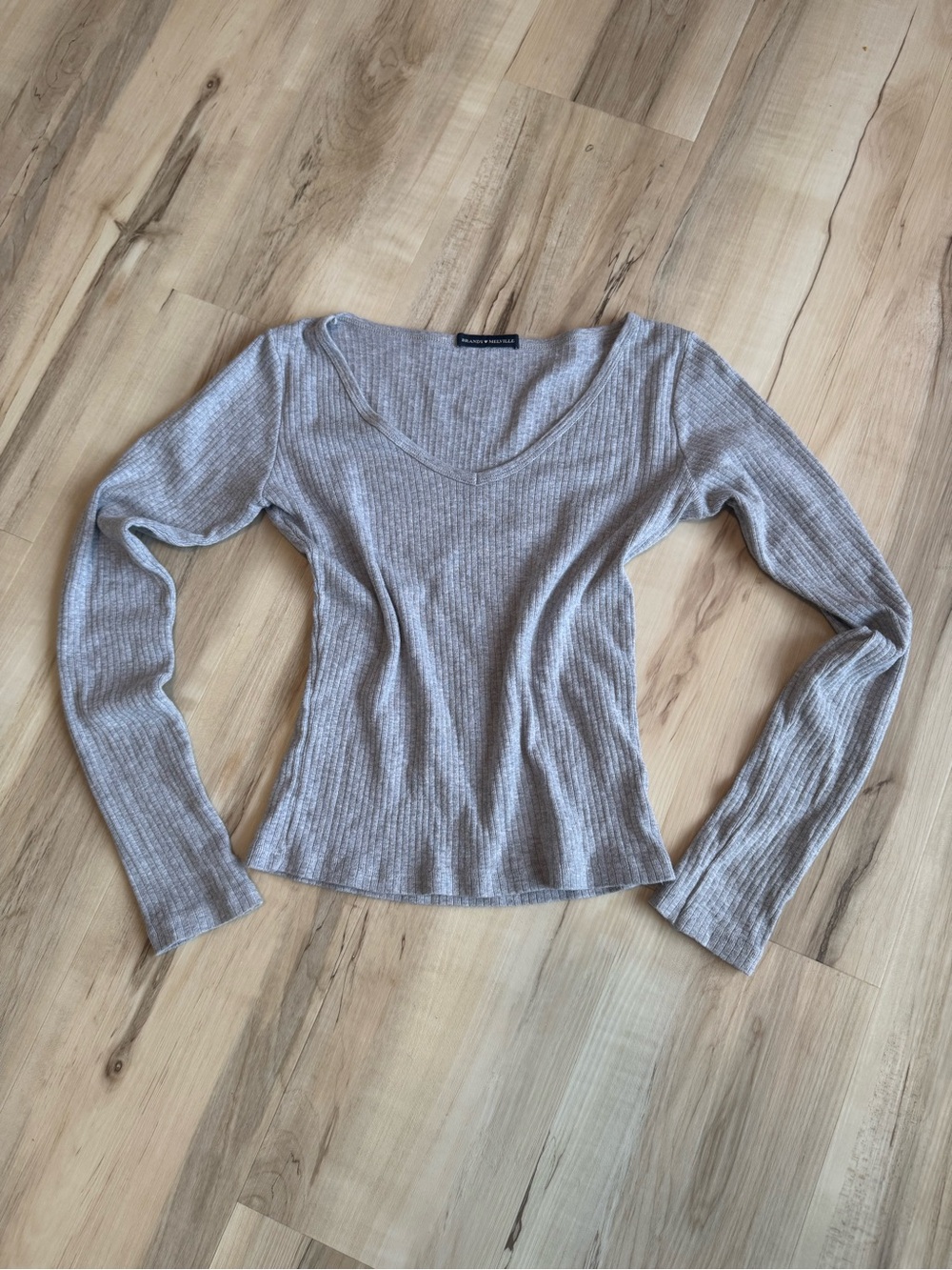 Brandy Melville Long Sleeve Ribbed‎ Shirt